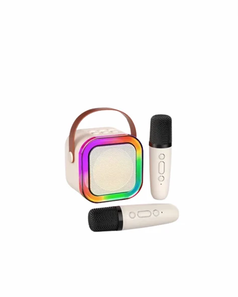 Bluetooth, USB ve AUX Girişli Çok Fonksiyonlu Karaoke Hoparlör - Resim 3