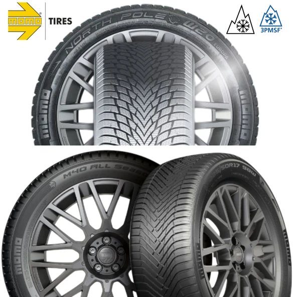 Kormetal Tesla Model Y Uyumlu KM 3419 19" Jant 4 Adet + Momo 255/45R19 Kış Lastiği 4 Adet - 2