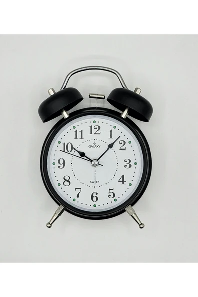 Galaxy Masa Saati Akar Saniyeli Siyah GLX-2425 ürün görseli 1