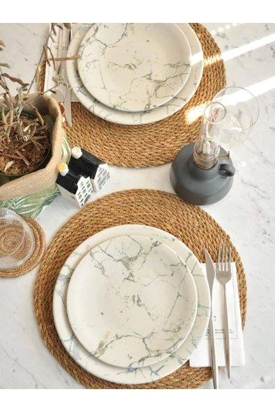 Sipahi Eleni 2 li Porselen Servis Seti - Resim 3