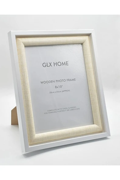 Galaxy HOME DEKORATİF AHŞAP RESİM ÇERÇEVESİ AYAKLI VE DUVARA ASMALI KREM ürün görseli 1