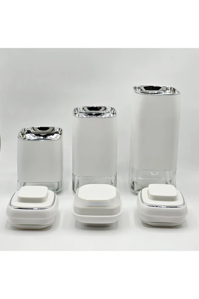 Tekbir 3 PARÇA KİLİTLİ VAKUMLU CAM KAVANOZ SETİ - 3