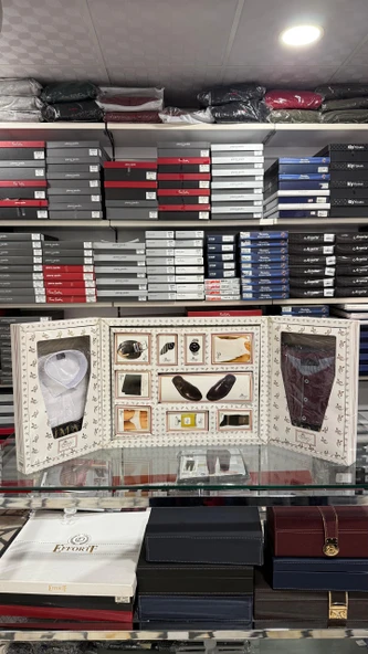 İmaj 03017 Lüks Damatlık 11 Parça Çeyiz Gömlek Pijama Saat Set - 2