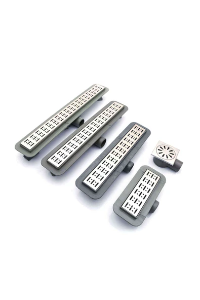 WUVERA 20 Cm Duş Kanalı Yer Sifonu Gider Krom - - 4