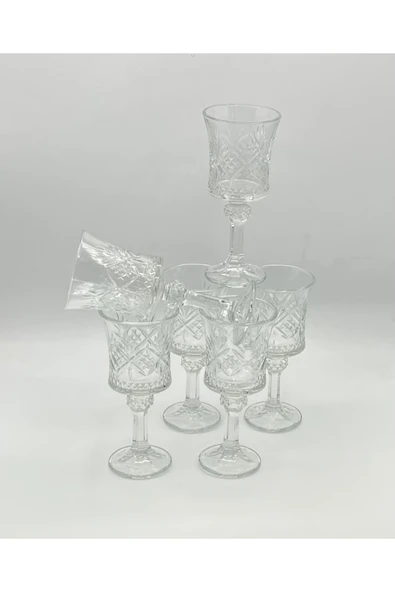 turzuccaciye Star Glass Berlin Stemware 6lı Kahve Yanı Su Bardağı 120 ML - Resim 3