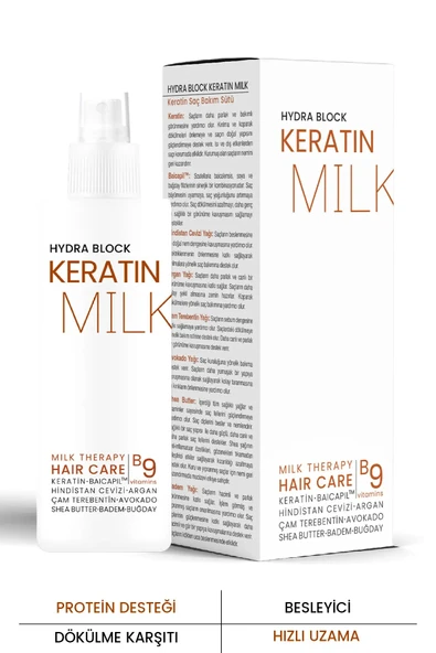 PROCSIN Hydra Block Keratin Milk (SÜTÜ) Hızlı Uzama Dökülme Karşıtı Saç Spreyi 150ml - 5