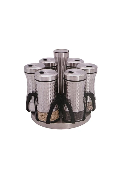 Tekbir DÖNER STANDLI BAHARAT TAKIMI 7 PARÇA -İNOX ürün görseli 1