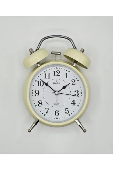 Galaxy Masa Saati Akar Saniyeli Krem GLX-2627 ürün görseli 1
