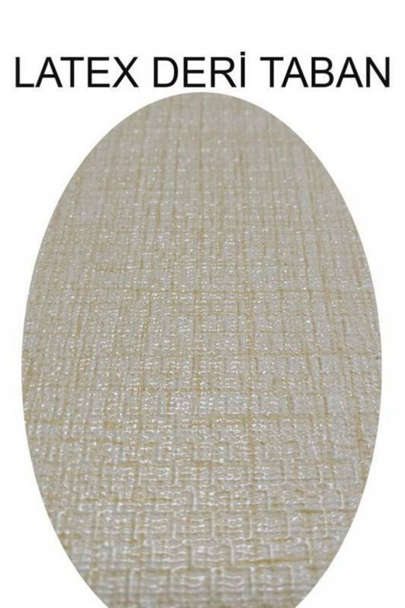 elleser Dekoratif Yıkanabilir Kaymaz Deri Tabanlı Salon Halısı - 3