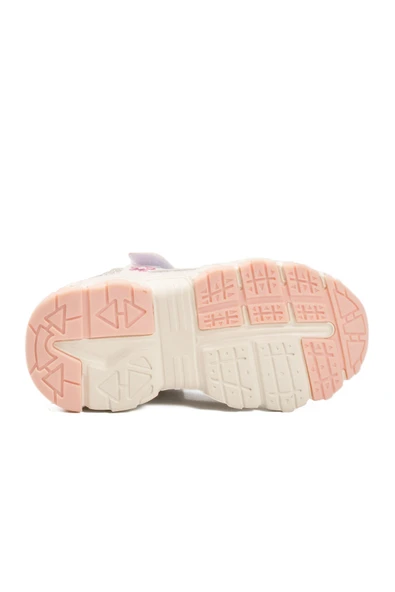 Cool Beyaz Cırtlı Hafif Kız Çocuk Spor Ayakkabı Bella Kısa P - Resim 4