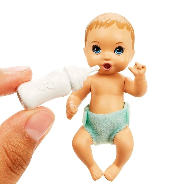 HJY33 Mavi Saçlı Skipper Bebek Bakıcısı  ve Oyun Seti - Resim 3