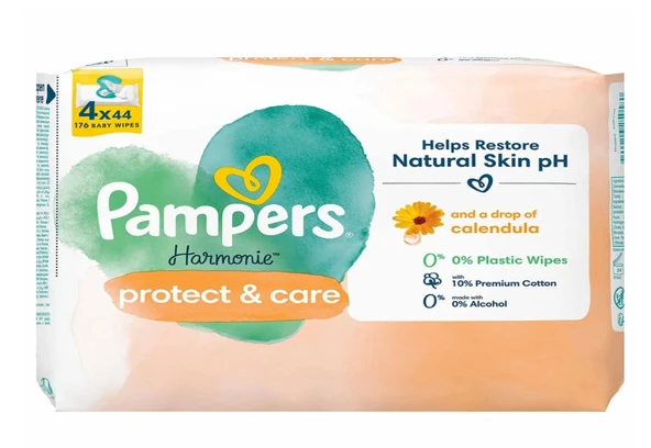 Protect & Care Islak Havlu Mendil 4'Lü 176 Yaprak