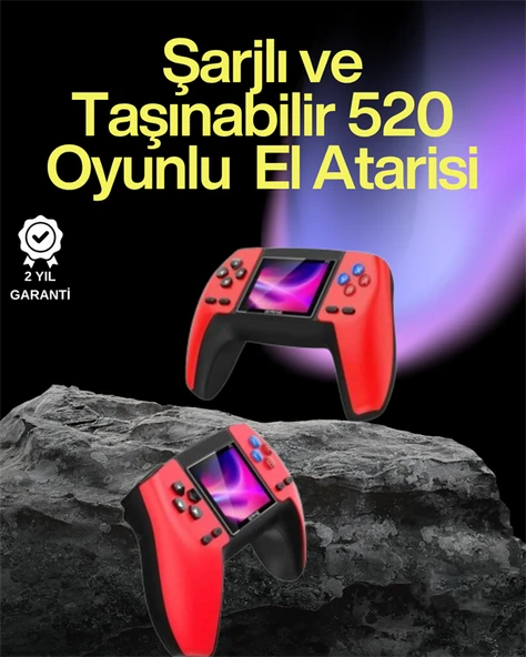P5 Retro GamePad – 520 Klasik Oyunlu Tak-Çalıştır Mini Konsol ürün görseli
