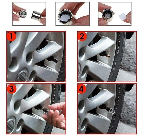 Işıklı Bisik Araba Sibop Kapağı 2 Adet - 3