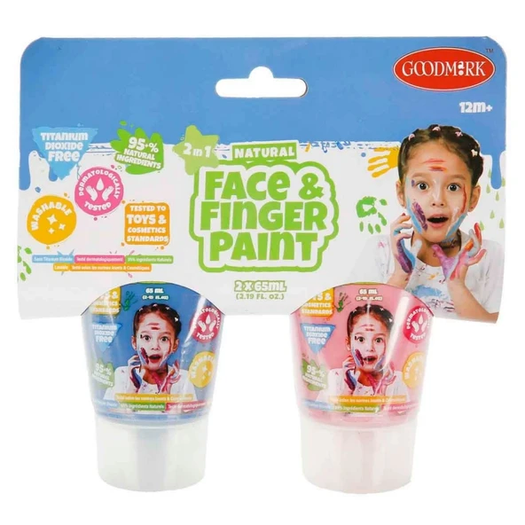 2in1 Doğal Yüz ve Parmak Boyası 2’li - 3