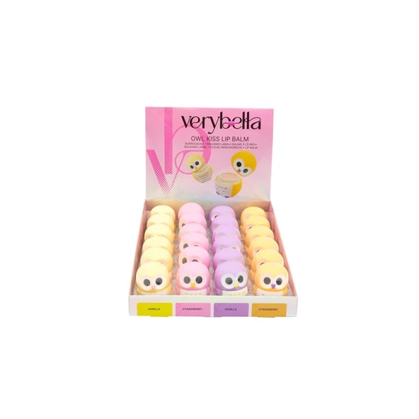 VRB25000 Very Bella  Baykuş Lip Balm Dudak Parlatıcısı