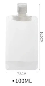 3 Adet 100ml Krem Şampuan Kabı Tekrar Kullanılabilir Set - 3