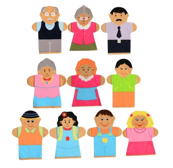 AND5001 İNSANLAR KUKLA SETİ 10 LU