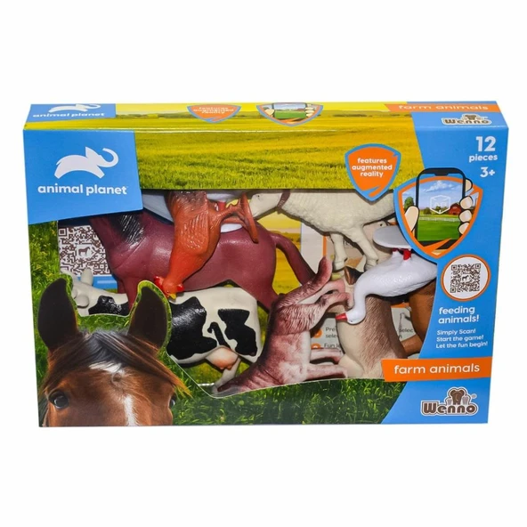 SHD5904 Kutulu 12 Parça Çiftlik Hayvanları  Vardem Oyuncak ürün görseli