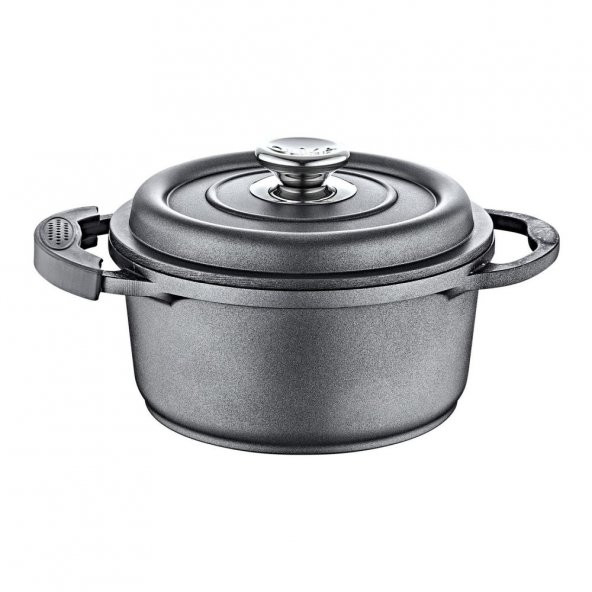Olika Palladium Plus 7 Parça Döküm Tencere Seti Gri DTS PLU704 - 3