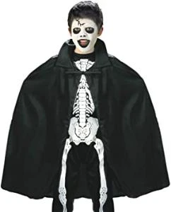 Siyah Renk Yakalı Halloween Pelerini 90 cm - 3