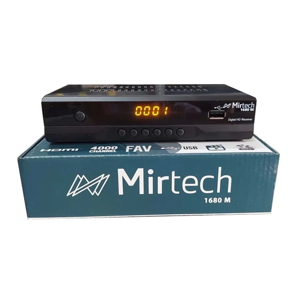 Mirtech 1680m Kasalı Mini Uydu Alıcı Dijital Full Hd + Scart