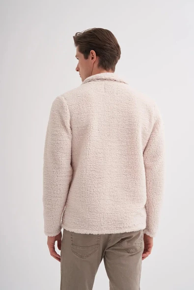 Cazador Shadow Regular Fit Kürklü Dik Yaka Sweat Hırka-50960 - 3