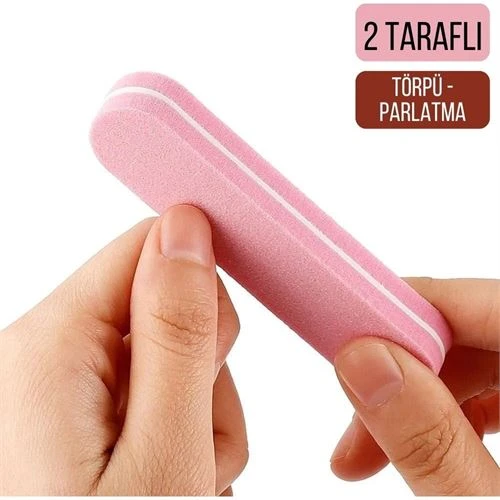 Mini Tırnak Törpü ve Parlatma Blok Sünger 2 Yüzey ürün görseli