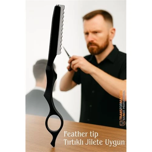 Feather Tip Jili Ustura Profesyonel Alüminyum Metal