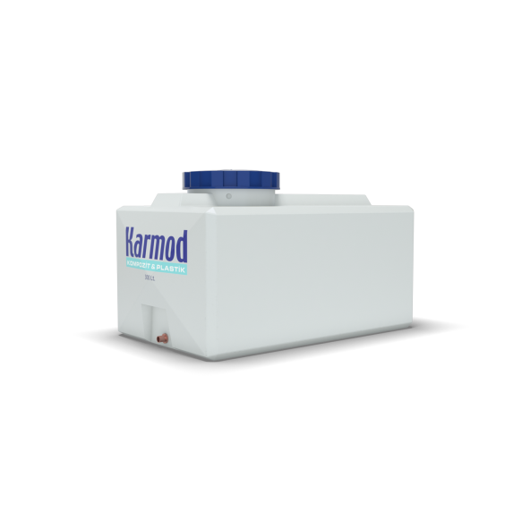 300 Litre Polietilen Prizmatik Su Deposu - Beyaz