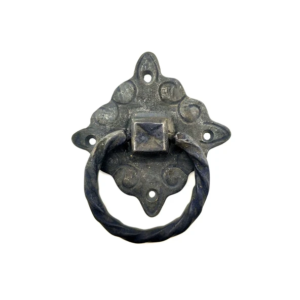 Antika Tarz Dekoratif Pirinç Mobilya Kulbu, Kapı Kilit Halkası 94x97 mm, Büyük, Oksit