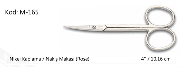 Rose Europe Nakış Makası Süper Kalite No4 10,16 CM - 2