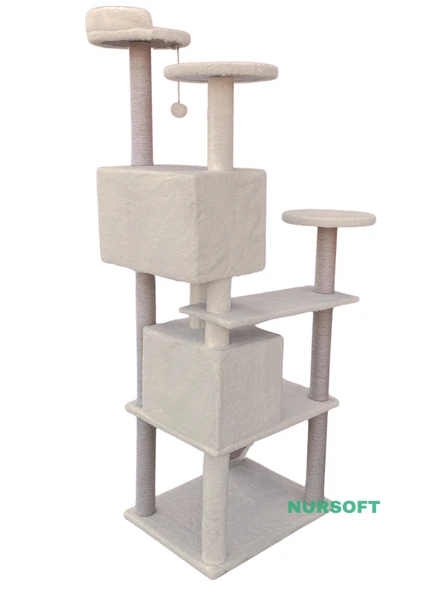 Nursoft Kule Kedi Evi Tırmalama - Resim 4
