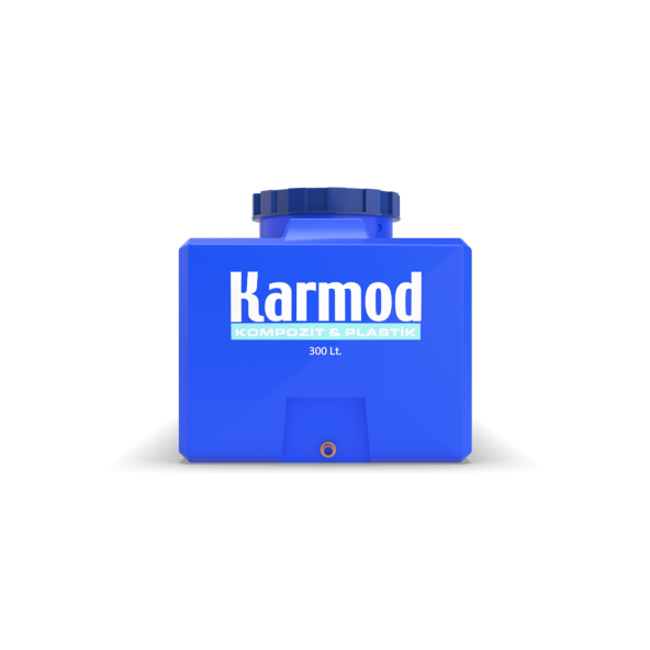 300 Litre Polietilen Prizmatik Su Deposu - Mavi - 2