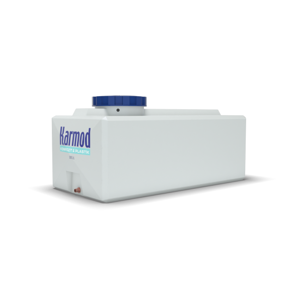 500 Litre Polietilen Prizmatik Su Deposu - Beyaz