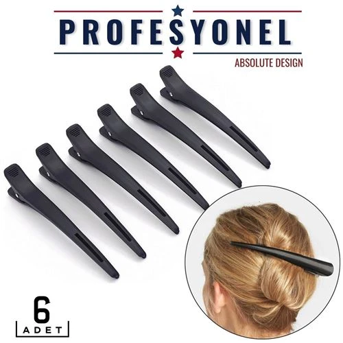 Saç Klipsi Toka 6 Adet Absolute Design ürün görseli