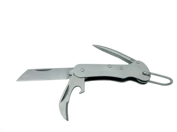 PK 153 Gümüş Gemici Çakı 9,5 cm Metal Sap, Manuel