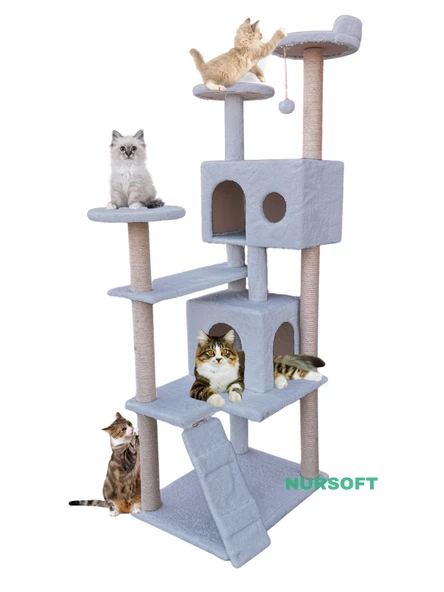 Nursoft Kule Kedi Evi Tırmalama ürün görseli