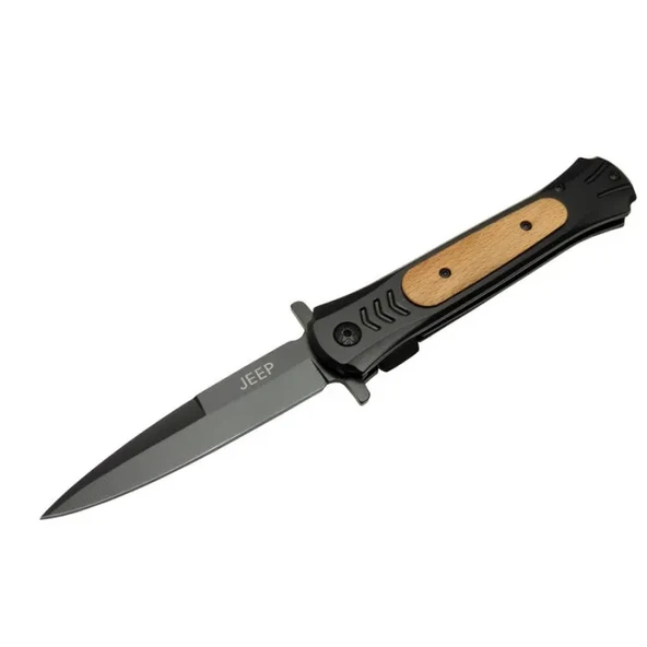 Jeep Çakı Black 22 cm Yarı  , Kemerlikli