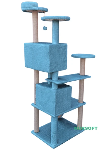 Nursoft Kule Kedi Evi Tırmalama - Resim 3