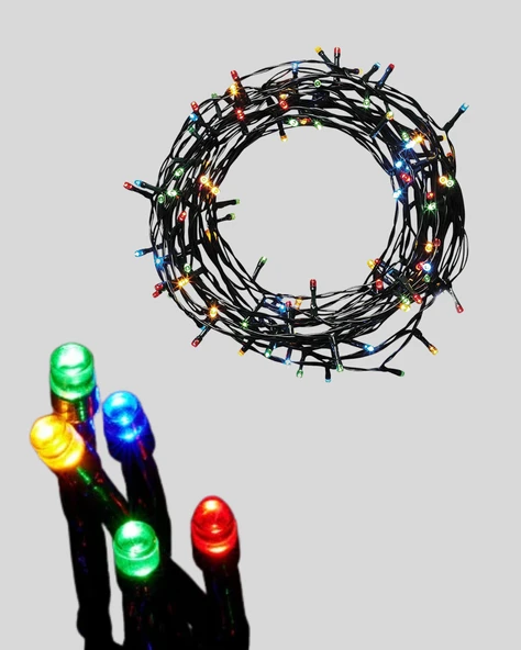 2x2 Metre Pil ile Çalışan Perde LED Işık – 8 Modlu Dekoratif - 3
