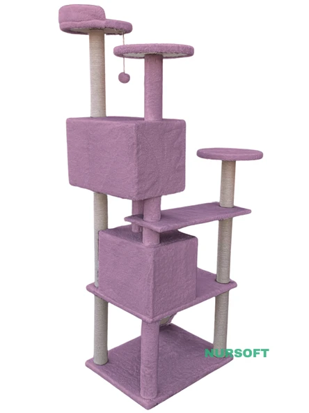 Nursoft Kule Kedi Evi Tırmalama - Resim 3