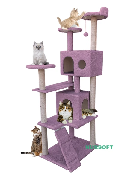 Nursoft Kule Kedi Evi Tırmalama ürün görseli