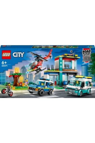 LEGO City Acil Durum Araçları Merkezi 60371 - 6 Yaş ve Üzeri Çocuklar için Yapım Seti (706 Parça) - 6