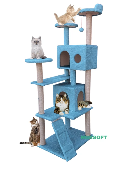Nursoft Kule Kedi Evi Tırmalama ürün görseli
