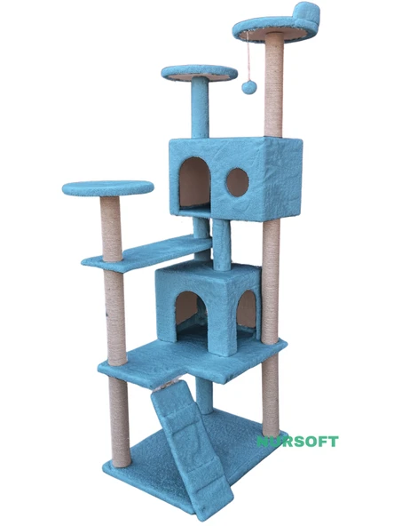 Nursoft Kule Kedi Evi Tırmalama - Resim 2