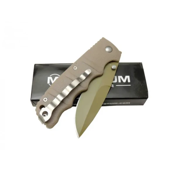 Böker 720 Plus AUS8 Çöl 20,5 cm Manuel, Kemerlikli - 2