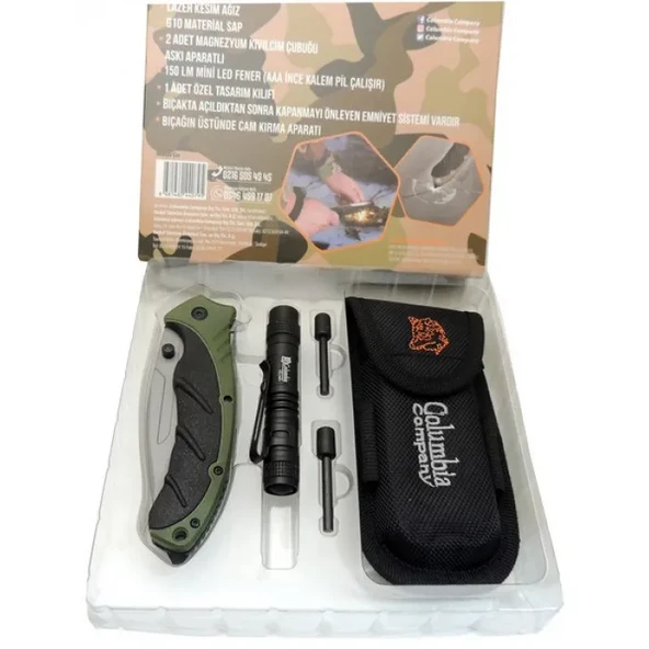 FST3070B Kamp Çakısı Fenerli Grn. 21,5 cm Manuel, Kemerlikli - 2