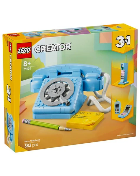 Lego Creator 3ü1 Arada Retro Telefon 383 Parça 31174 ürün görseli 1