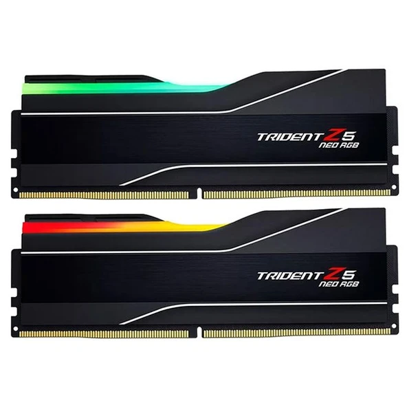 <![CDATA[GSKILL 32GB (2X 16GB) DDR5 6400MHZ CL30 RGB DUAL KIT PC RAM TRIDENT TZ5 NEO F5-6400J3039G16GX2-TZ5NR]]> - Resim 2